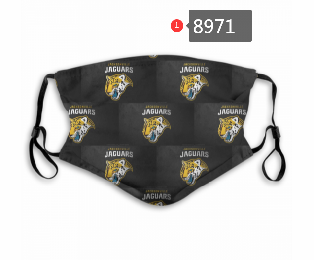2020 NFL Jacksonville Jaguars #2 Dust mask with filter->nfl dust mask->Sports Accessory